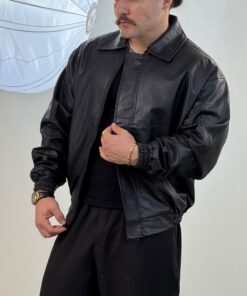 کاپشن چرم کد(108)